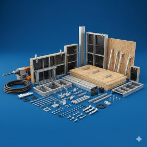 تجهیزات قالب بندی بتن چیست؟ انواع لوازم و اتصالات قالب بندی