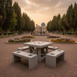 میز و صندلی بتنی